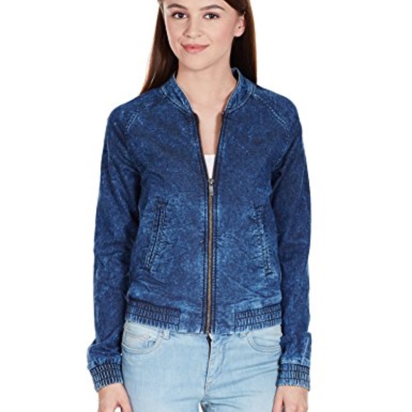 adidas denim bomber jacket